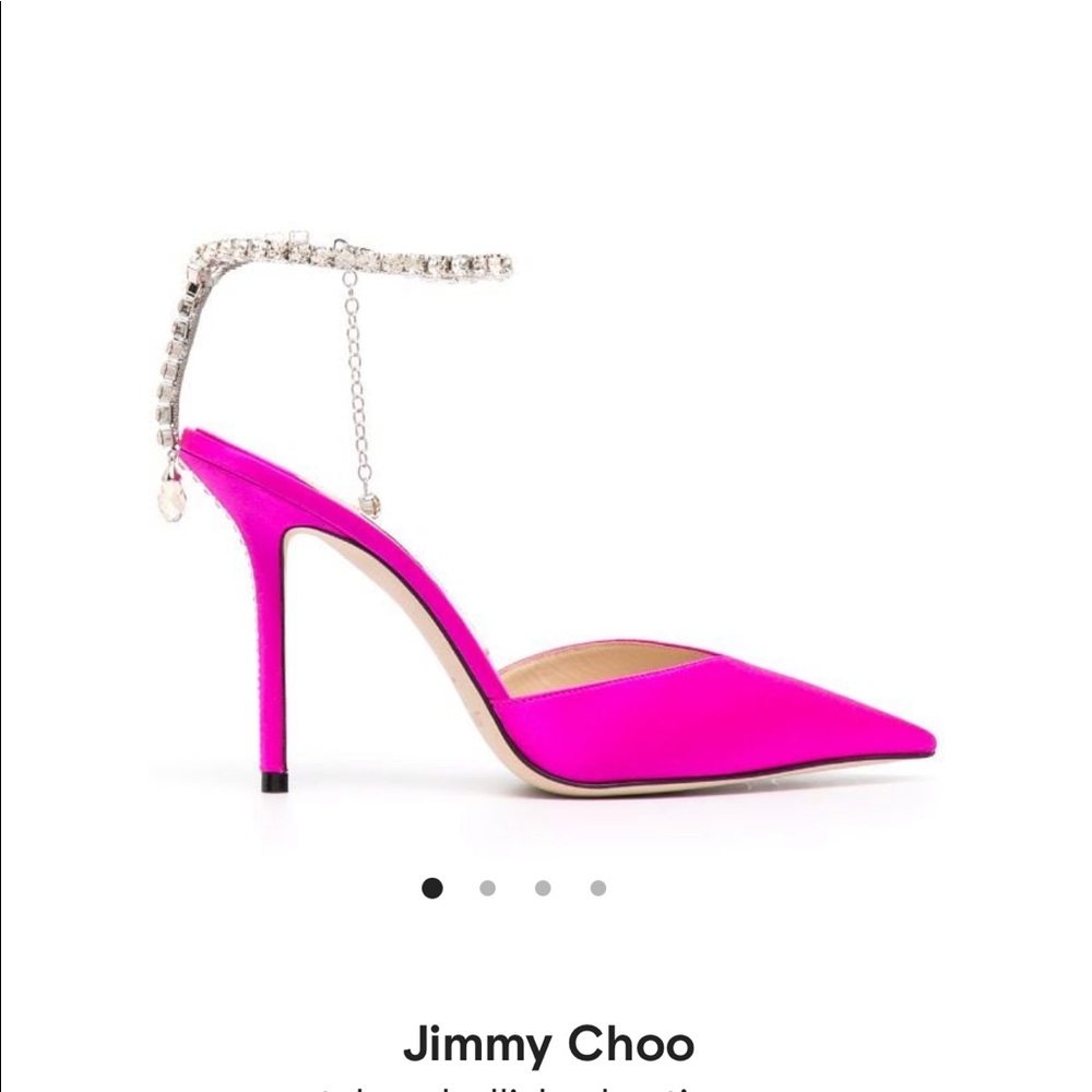 Worn jimmy choo pink saeda size 39